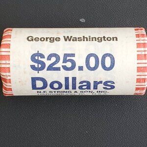 US MINT- Unopened George Washington Presidential Dollar $25 Coin Roll